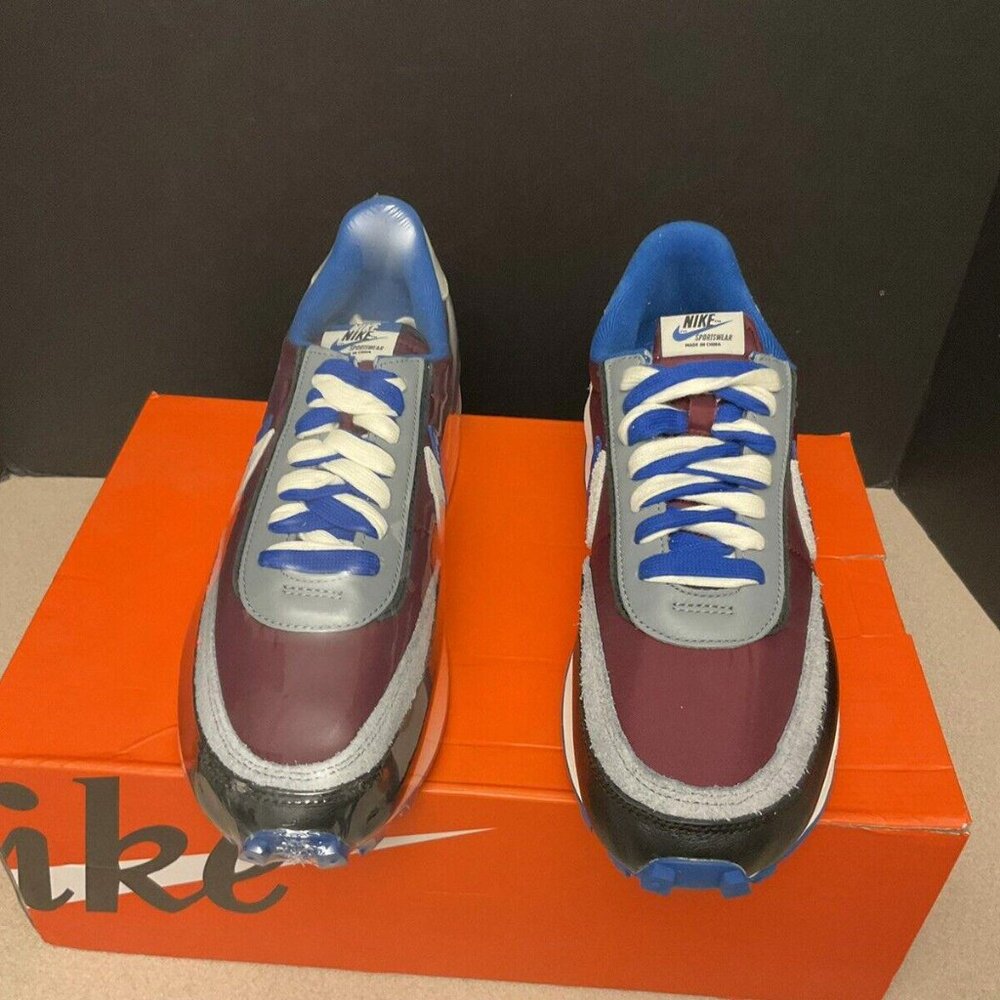 New! Mens Nike LD Waffle SU LDWAFFLE Sacai Undercover Night Maroon Royal. SZ 11M - Picture 4 of 11